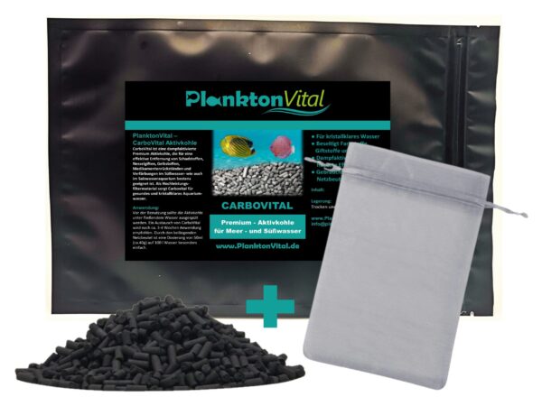 PlanktonVital - CarboVital - hochleistungs Aktivkohle für kristallklares Wasser - 250ml / 500ml / 1000ml